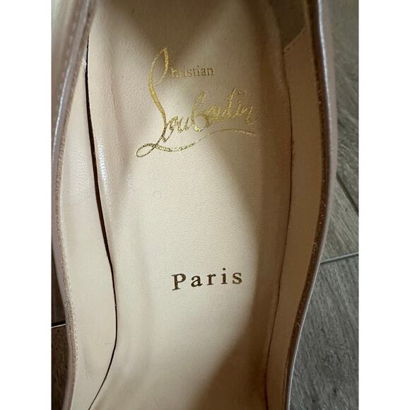 Christian Louboutin Nude Pointy Toe Heel Pump size 37.5 - Picture 13 of 16